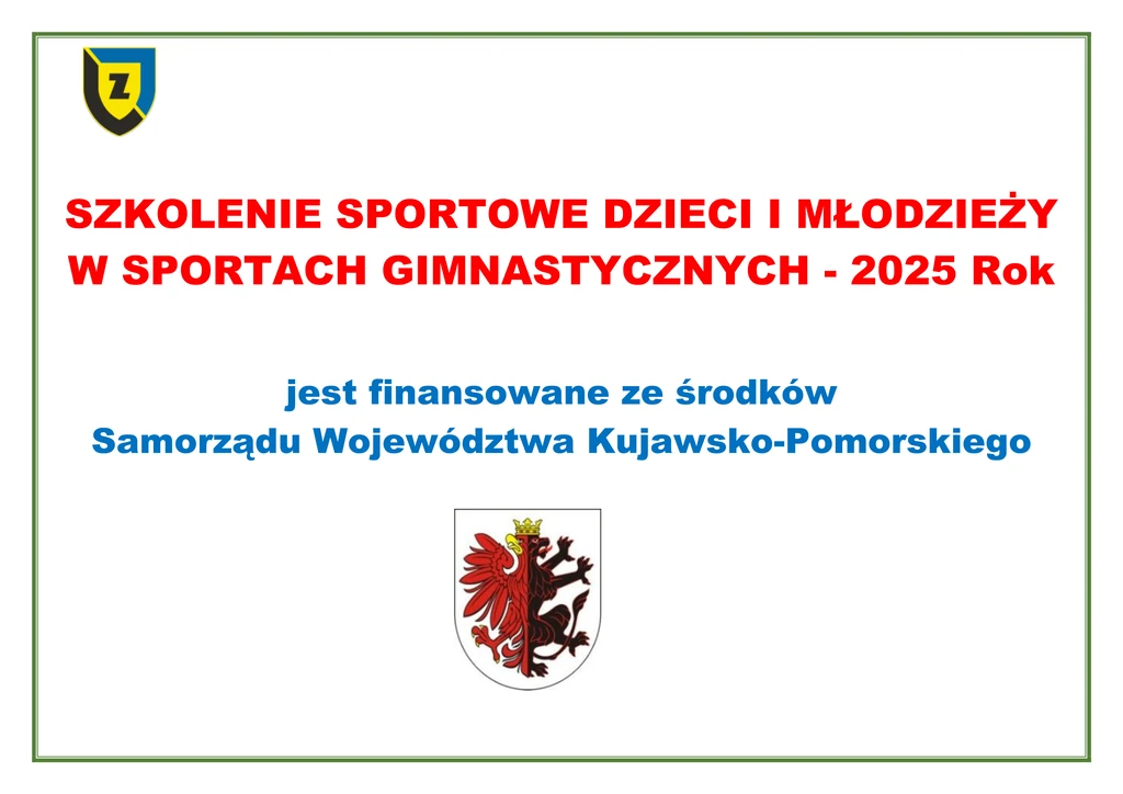 Informacja - dofinansowanie szkolenia Urząd Marszałkowski 2025 - 2 wersja