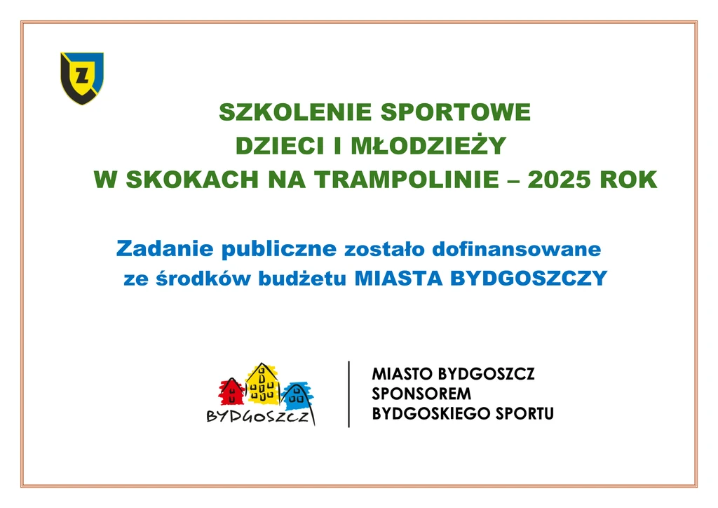Informacja - dofinansowanie szkolenia Urząd Miasta Trampolina - 2025r